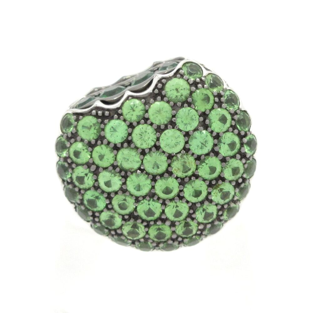 Boucheron Tantation Macaron Ring Green 18K White Gold Tsavorite Garnet